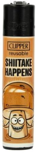 Clipper Feuerzeug Food Slogan 2v4 SHIITAKE HAPPENS Clipper Feuerzeug Food Slogan 2v4 SHIITAKE HAPPENS