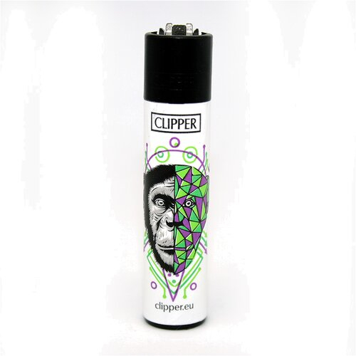 Clipper Feuerzeug Geometrical Animals Affe