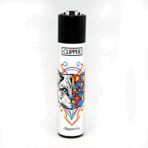 Clipper Feuerzeug Geometrical Animals Katze