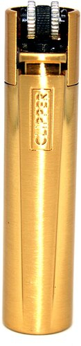 Clipper Feuerzeug Metall Gold matt