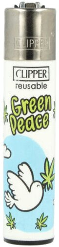 Clipper Feuerzeug Green 2v4 GREEN PEACE Clipper Feuerzeug Green 2v4 GREEN PEACE