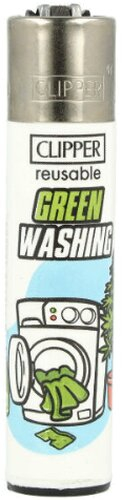 Clipper Feuerzeug Green 3v4 GREEN WASHING Clipper Feuerzeug Green 3v4 GREEN WASHING