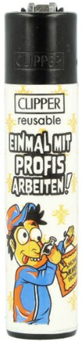 Clipper Feuerzeug Handwerker 2v4 EINMAL MIT PROFIS ARBEITEN!