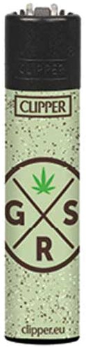 Clipper Feuerzeug Hanf + Gras 4v8