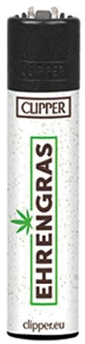 Clipper Feuerzeug Hanf + Gras 6v8