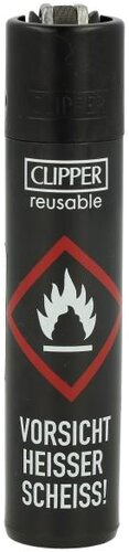 Clipper Feuerzeug Heisser Scheiss 1v4