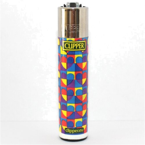 Clipper Feuerzeug Herzen 4 Farbig - 3v4