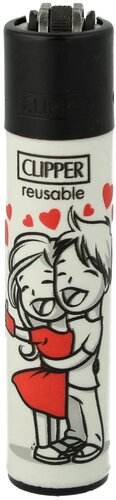 Clipper Feuerzeug In Love 2v4 Mann umarmt Frau Clipper Feuerzeug In Love 2v4 Mann umarmt Frau