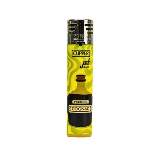 Clipper Feuerzeug Jet Flame Drinks & Life 4v4 Premium Cognac