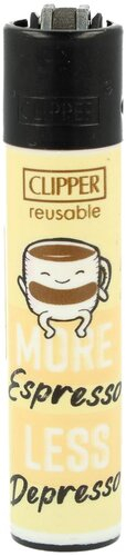 Clipper Feuerzeug Kaffeepause 2v4 More Espresso Less Depresso Clipper Feuerzeug Kaffeepause 2v4 More Espresso Less Depresso
