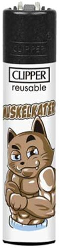 Clipper Feuerzeug Kater 2v4 MUSKELKATER Clipper Feuerzeug Kater 2v4 MUSKELKATER