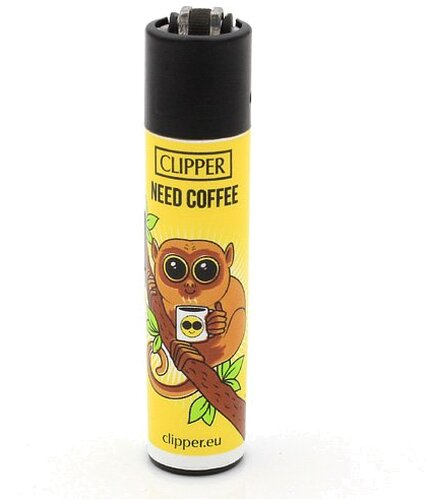 Clipper Feuerzeug Koboldmakis - 2v4 NEED COFFEE Clipper Feuerzeug Koboldmakis - 2v4 NEED COFFEE