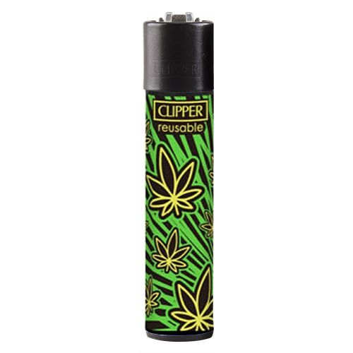 Clipper Feuerzeug Leaves 40 2v4 Hanfblatt
