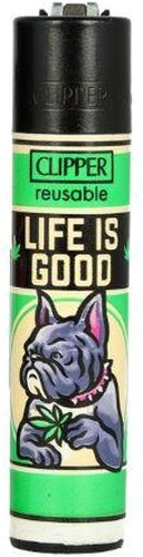 Clipper Feuerzeug LIFE IS GOOD Vintage Mascots 4v4 Grün Clipper Feuerzeug LIFE IS GOOD Vintage Mascots 4v4 Grün