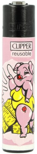 Clipper Feuerzeug Lucky 2v4 Schwein Clipper Feuerzeug Lucky 2v4 Schwein
