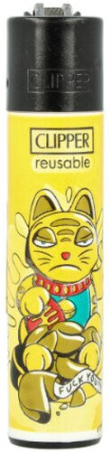 Clipper Feuerzeug Lucky 3v4 Katze Clipper Feuerzeug Lucky 3v4 Katze