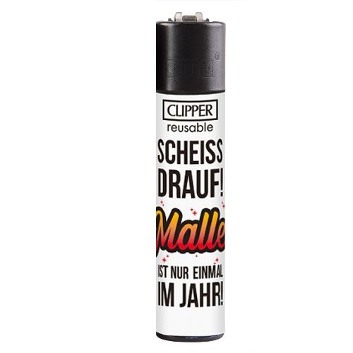 Clipper Feuerzeug Malle 2v4 SCHEISS DRAUF! MALLE IST NUR EINMAL IM JAHR! Clipper Feuerzeug Malle 2v4 SCHEISS DRAUF! MALLE IST NUR EINMAL IM JAHR!