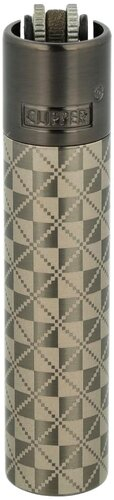 Clipper Feuerzeug Metall British Schwarz