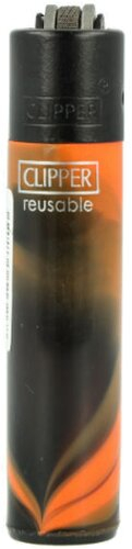 Clipper Feuerzeug Mini Nebula Mix 1 2v4 Orange-Schwarz