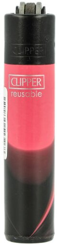 Clipper Feuerzeug Mini Nebula Mix 1 3v4 Rosa-Schwarz