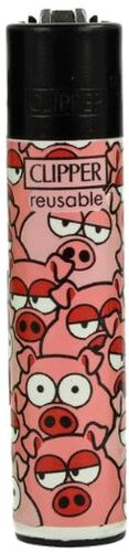 Clipper Feuerzeug Mix Pattern 2v4 Schweine Clipper Feuerzeug Mix Pattern 2v4 Schweine