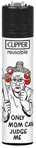 Clipper Feuerzeug Mom 4v4 ONLY MOM CAN JUDGE ME Clipper Feuerzeug Mom 4v4 ONLY MOM CAN JUDGE ME
