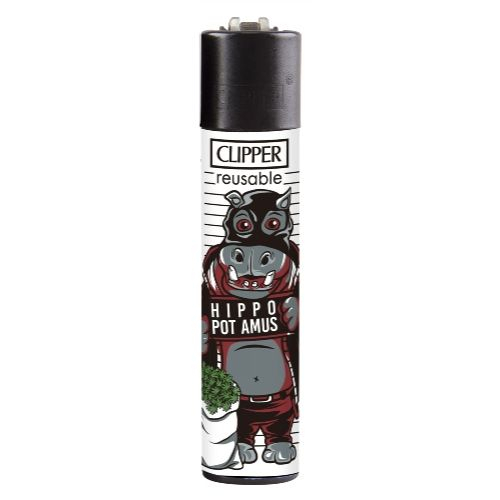 Clipper Feuerzeug Mugshots 4v4 HIPPO POT AMUS Clipper Feuerzeug Mugshots 4v4 HIPPO POT AMUS