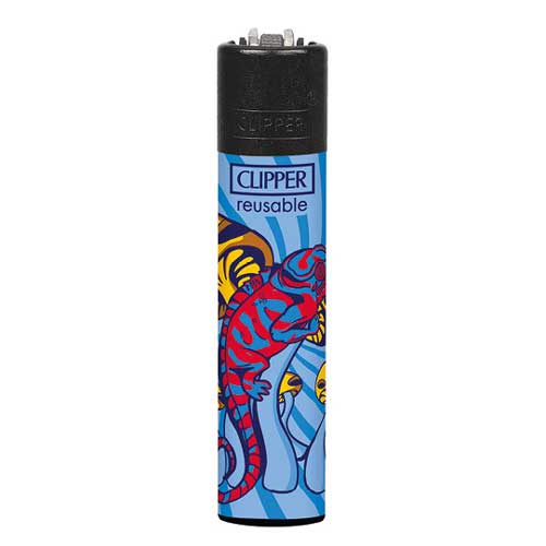 Clipper Feuerzeug Mushroom Animals 1v4 Chameleon mit Pilzen Clipper Feuerzeug Mushroom Animals 1v4 Chameleon mit Pilzen