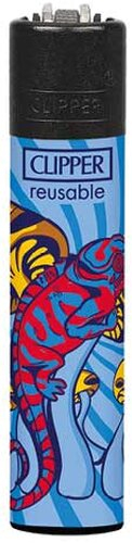 Clipper Feuerzeug Mushroom Animals 1v4 Chameleon mit Pilzen Clipper Feuerzeug Mushroom Animals 1v4 Chameleon mit Pilzen