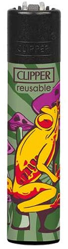 Clipper Feuerzeug Mushroom Animals 2v4 Frosch mit Pilze Clipper Feuerzeug Mushroom Animals 2v4 Frosch mit Pilze