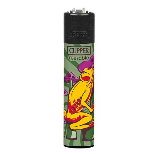 Clipper Feuerzeug Mushroom Animals 2v4 Frosch mit Pilze Clipper Feuerzeug Mushroom Animals 2v4 Frosch mit Pilze
