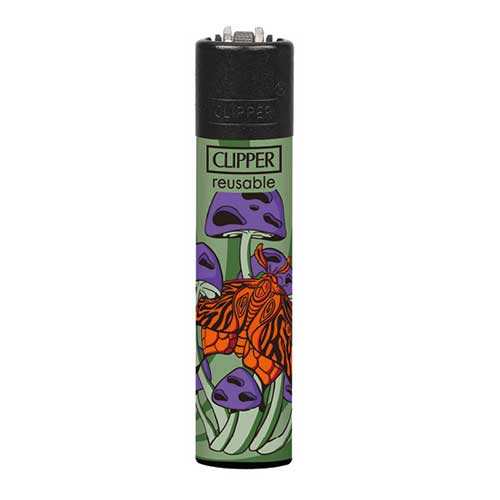 Clipper Feuerzeug Mushroom Animals 4v4 Schmetterling mit Pilzen Clipper Feuerzeug Mushroom Animals 4v4 Schmetterling mit Pilzen