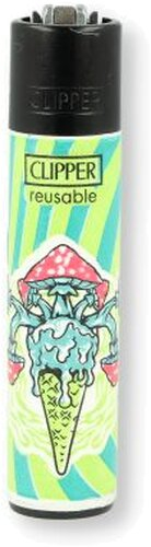 Clipper Feuerzeug Mushroom Raid 3 v 4