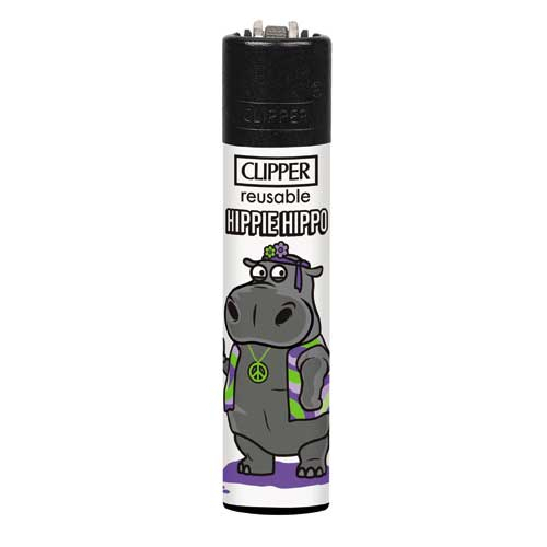 Clipper Feuerzeug Nilpferde 1v4