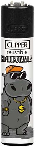 Clipper Feuerzeug Nilpferde 3v4