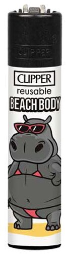 Clipper Feuerzeug Nilpferde 4v4