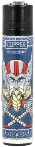Clipper Feuerzeug Nordic Gods 1v4 Maske Blau Clipper Feuerzeug Nordic Gods 1v4 Maske Blau