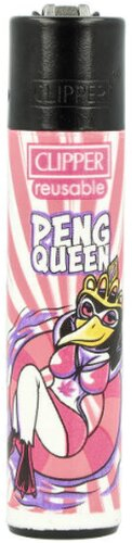 Clipper Feuerzeug Penguin 2 2v4 PENG QUEEN Clipper Feuerzeug Penguin 2 2v4 PENG QUEEN