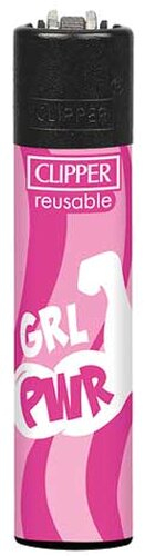 Clipper Feuerzeug Pink Power 3v4 GRL PWR Clipper Feuerzeug Pink Power 3v4 GRL PWR