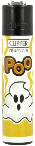 Clipper Feuerzeug Poo 2 1v4 POO Clipper Feuerzeug Poo 2 1v4 POO
