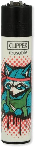 Clipper Feuerzeug Racoons 2v4