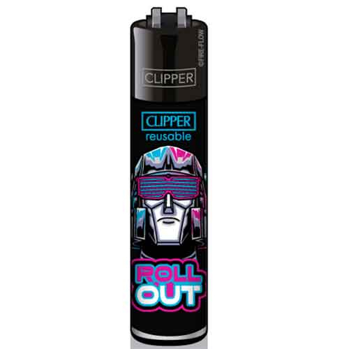 Clipper Feuerzeug Retro Wave 4v4