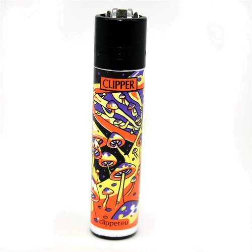 Clipper Feuerzeug Shrooms 7 orange