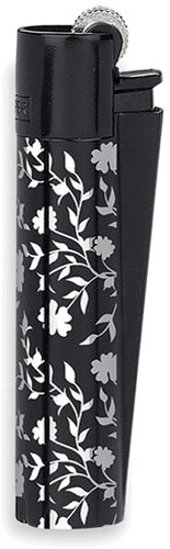 Clipper Feuerzeug Metall Silber Pattern schwarz Clipper Feuerzeug Metall Silber Pattern schwarz