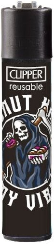 Clipper Feuerzeug Skulls 23 1v4 DONT KILL MY VIBE