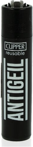 Clipper Feuerzeug Slogan 47 - 6v8 ANTIGEIL Clipper Feuerzeug Slogan 47 - 6v8 ANTIGEIL