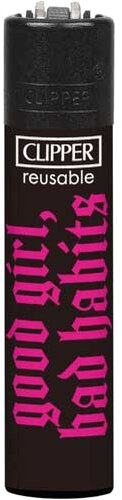 Clipper Feuerzeug Slogan 50 3v4 good girl,bad habits Clipper Feuerzeug Slogan 50 3v4 good girl,bad habits