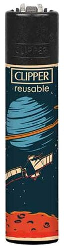 Clipper Feuerzeug Space 3v4 Satellit Clipper Feuerzeug Space 3v4 Satellit