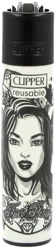 Clipper Feuerzeug Tattoo Girls 4v4 Tätowierte Frau