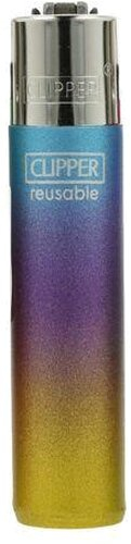 Clipper Feuerzeug Triple Gradient 2 6v8 Blau, Lila, Gelb Clipper Feuerzeug Triple Gradient 2 6v8 Blau, Lila, Gelb